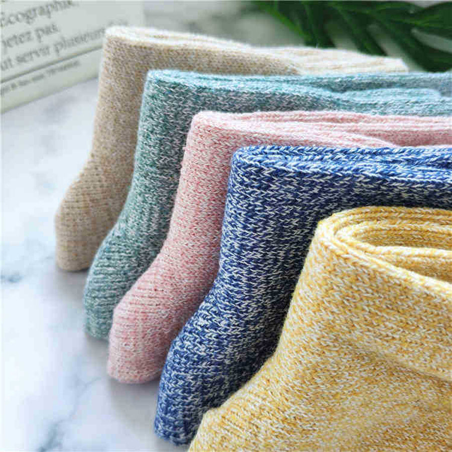Women's 5 Pairs Lot Wool Harajuku Style Cashmere Warm Winter Socks  -  GeraldBlack.com