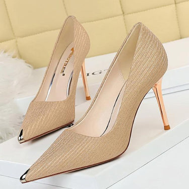 Women's 9.5cm Drag Queen High Heels Pumps with Bling Glitters - SolaceConnect.com
