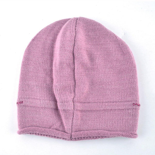 Women's Acrylic Rhinestone Knitted Beanies and Skullies for Winter - SolaceConnect.com