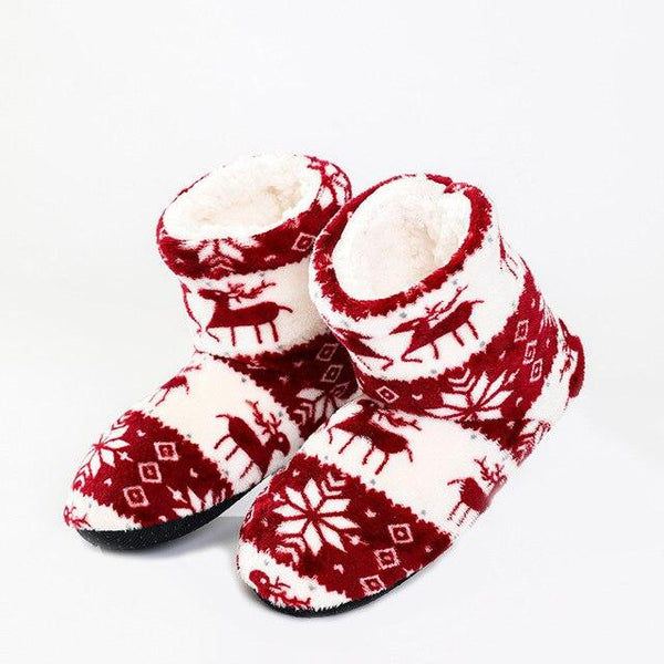 Women's Animal Printed Winter Coral Fleece Indoor Plush Slippers - SolaceConnect.com