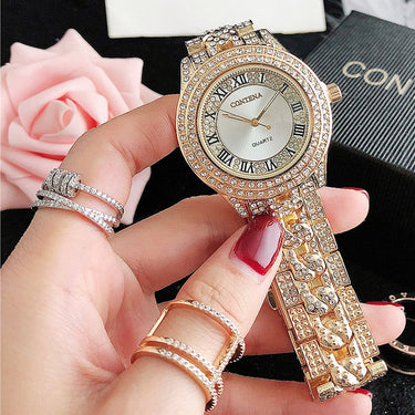 Women's Antique Luxury Diamond Quartz Stainless Steel Wristwatches  -  GeraldBlack.com