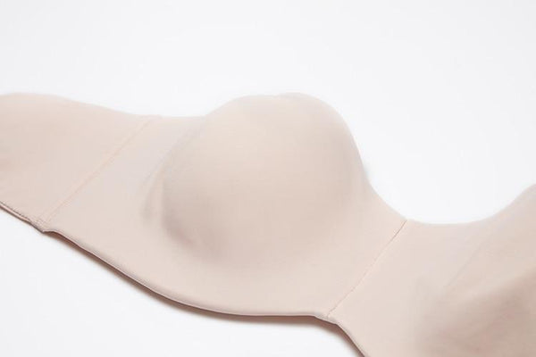 Women's Apricot Pink Non-Padded Multiway Strapless Minimizer Bra - SolaceConnect.com