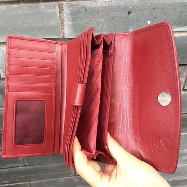Women's Authentic Stingray Leather Large Card Phone Holder Purse  -  GeraldBlack.com