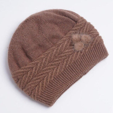 Women's Autumn Winter Rabbit Hair Knitted Casual Warm Wool Hats - SolaceConnect.com