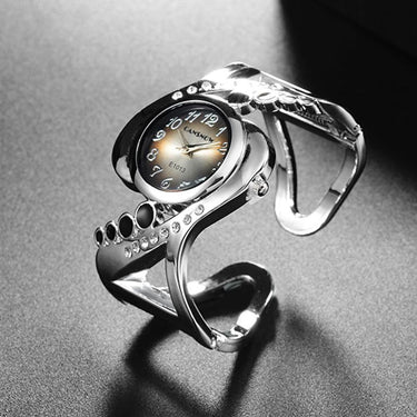 Women's Bangle Style Luxury Rhinestone Crystal Quartz Wristwatches  -  GeraldBlack.com