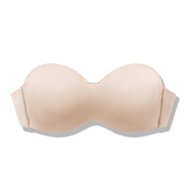 Women's Beige Color Seamless Unlined Convertible Strapless Underwire Bra - SolaceConnect.com