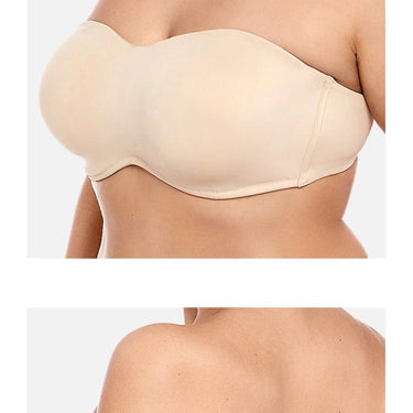 Women's Beige Color Smooth Seamless Invisible Underwire Bra - SolaceConnect.com