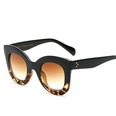 Women's Big Frame Designer Shades Vintage UV400 Sunglasses with Rivet  -  GeraldBlack.com