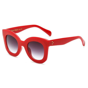 Women's Big Frame Designer Shades Vintage UV400 Sunglasses with Rivet  -  GeraldBlack.com