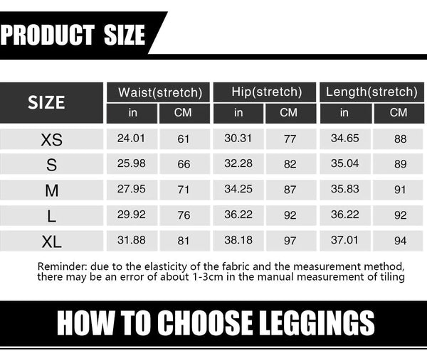 Women's Big Size Casual Compression High Waist Workout Fitness Leggings - SolaceConnect.com