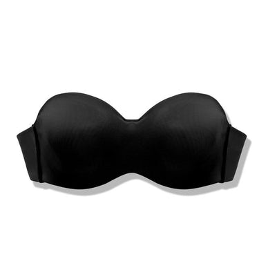 Women's Black Color Seamless Unlined Convertible Strapless Underwire Bra - SolaceConnect.com