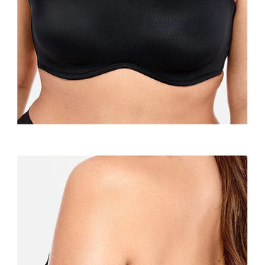 Women's Black Color Smooth Seamless Invisible Underwire Bra - SolaceConnect.com