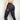 Women's Black Heart Shape Booty Leather Patchwork Skinny Sports Pants - SolaceConnect.com