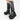 Women's black patent 3 Buckle Zipper Mid Calf Platform Boots Thick Bottom Cool Goth Fashion Shoes  -  GeraldBlack.com