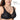 Women's Black V-Neck Full Coverage Non-Padded Underwire Strap Bra - SolaceConnect.com