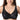 Women's Black V-Neck Full Coverage Non-Padded Underwire Strap Bra - SolaceConnect.com