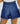 Women's Blue Button Up Stretch Drawstring High Waist Denim Shorts  -  GeraldBlack.com