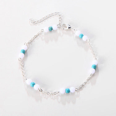 Women's Bohemia Blue Beads Beach Adjustable Bracelet and Anklet  -  GeraldBlack.com