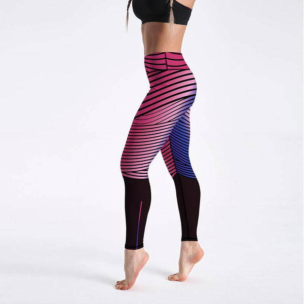Women's Breathable Skinny Sports Workout Elastic Force Fitness Leggings - SolaceConnect.com