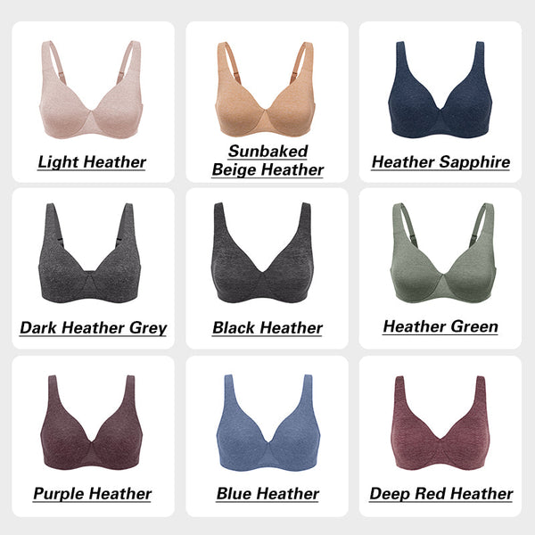 Women's Cameo Plus Size Seamless Full-Coverage Unlined Cup Smooth Bra  -  GeraldBlack.com