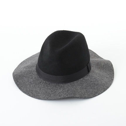 Women's Casual Blue Black Gray Coloring Soft Wool Party Show Hats  -  GeraldBlack.com