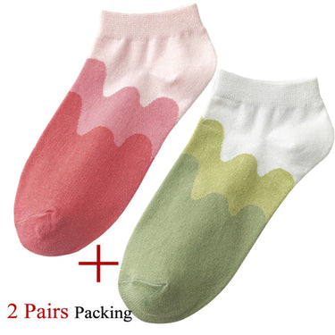Women's Casual Colorful Cotton Breathable Daily Wear Ankle Socks  -  GeraldBlack.com