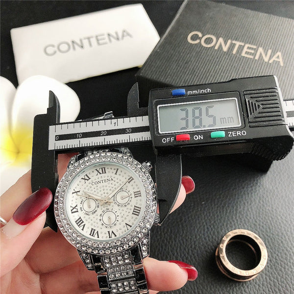 Women's Casual Fashion Folding Clasp with Safety Crystal Diamond Watches  -  GeraldBlack.com