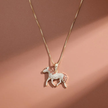Women's Classic 925 Sterling Silver Box Chain Necklace with Animal Pendant  -  GeraldBlack.com