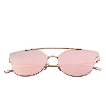 Women's Classic Cat Eye Designer Mirror Uv400 Lenses Sunglasses  -  GeraldBlack.com