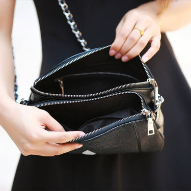 Women's Classical Authentic Stingray Skin Genuine Leather Small Handbag  -  GeraldBlack.com