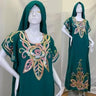Embroidery Cotton Abaya Dubai African Dresses For Women Robe Longue Femme Musulmane Islam Clothing - SolaceConnect.com