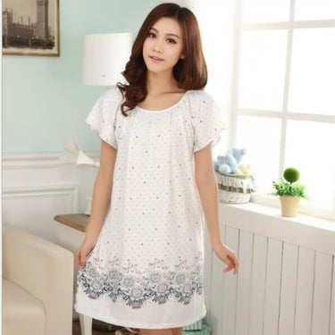 Women's 2017 Cotton Summer Dressing Plus Size Nightgowns &amp; Nightshirts - SolaceConnect.com