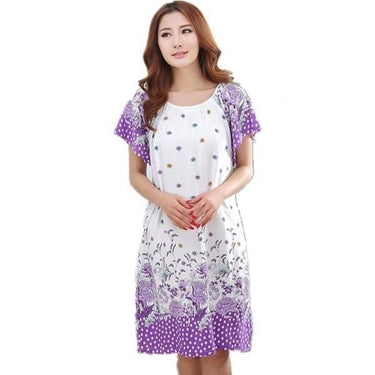 Women's Cotton Summer Dressing Plus Size Nightgowns Nightshirts  -  GeraldBlack.com