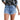 Women's Cotton Tassel High Waist Bottoms Rave Short Button Pocket Shorts  -  GeraldBlack.com