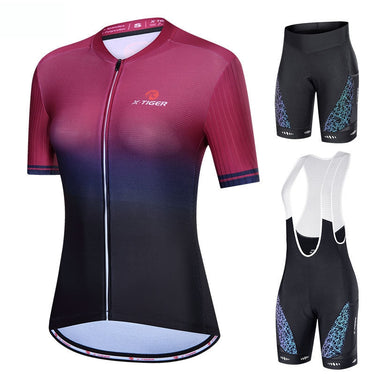 Women's Cycling Jersey Sets Skinsuit Maillot Ropa Ciclismo Bicycle Short Sleeve Bib Short Bike  -  GeraldBlack.com