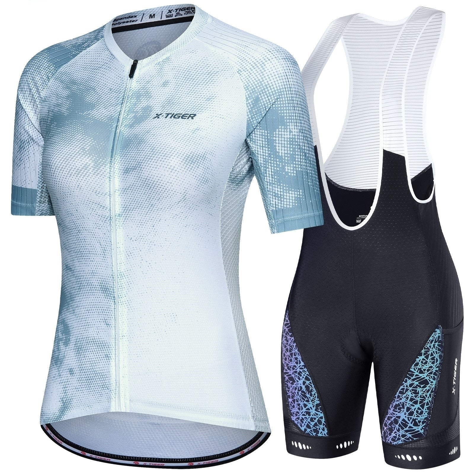 Women's Cycling Jersey Sets Summer Short Sleeve Skinsuit Breathable Lycra Sports Bicycle Clothing  -  GeraldBlack.com