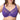 Women's Dark Purple Floral Lace Full Figure Non Padded Minimizer Underwire Bra - SolaceConnect.com