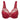 Women's Dark Red Floral Lace Full Figure Non Padded Minimizer Underwire Bra  -  GeraldBlack.com