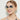 Women's Designer Rimless Round Crystal Sunglasses with UV400 Lens  -  GeraldBlack.com