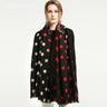 Women's Designer Winter Warm Cashmere Polka Dots Printed Shawls  -  GeraldBlack.com