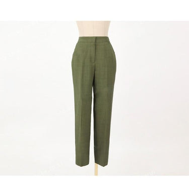 Women's Double-Breasted Fashion Green Slim Jacket & Pencil Pants Set - SolaceConnect.com