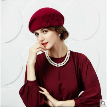 Women's Elegant Style Leisure Fashion Winter Woolen Beret Cap  -  GeraldBlack.com