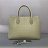 Women's Fashion Authentic Genuine Crocodile Belly Skin Handbag  -  GeraldBlack.com