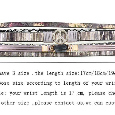Women's Fashion Bohemia Colorful Leather Magnet Charm Bracelet  -  GeraldBlack.com