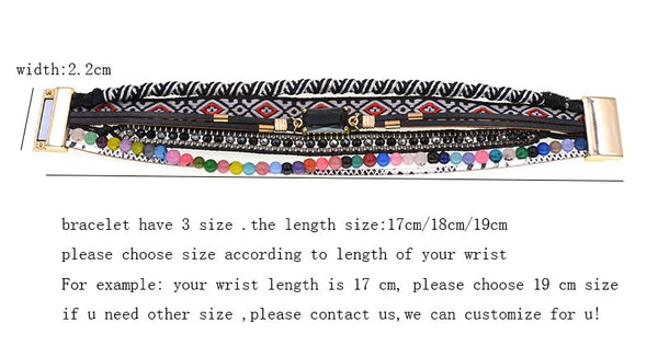Women's Fashion Charm Bohemia Beaded Leather Handmade Bracelets  -  GeraldBlack.com