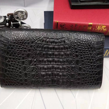 Women's Fashion Designer Genuine Crocodile Skin Small Envelop Handbag  -  GeraldBlack.com