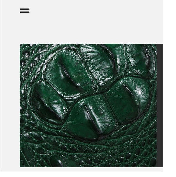 Women's Fashion Exotic Genuine Crocodile Leather Boston Handbag  -  GeraldBlack.com