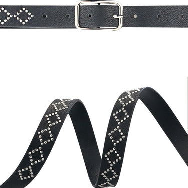 Women's Fashion Faux Leather Casual Style Rivet Decor Thin Belt  -  GeraldBlack.com
