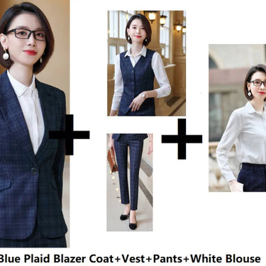 Women's Fashion Formal Office Lady Style Double Breasted Pantsuits  -  GeraldBlack.com