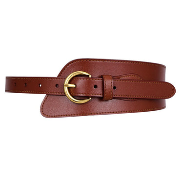 Women's Fashion Genuine Leather Decorative Wide Belt for Coat  -  GeraldBlack.com